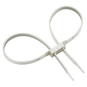 Monadnock 8220-3-10B Double Cuff Disposable Restraints in White come in a pack of 100